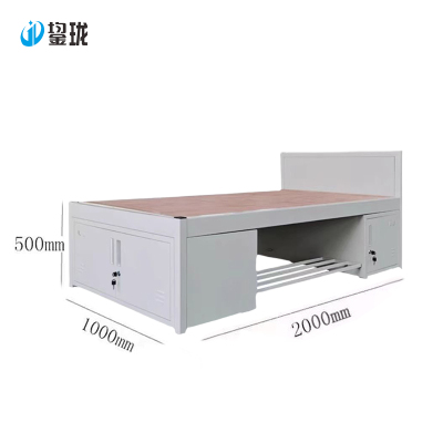 鋆珑 单人钢制床(含床垫) 2000*1000*500mm 套