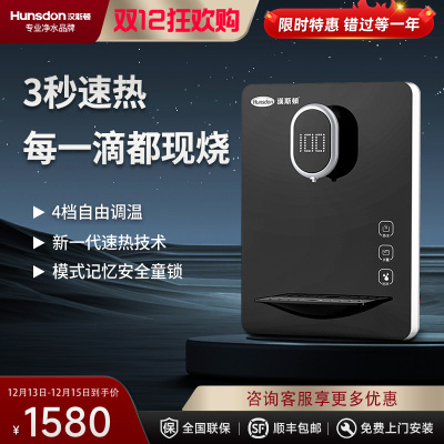 汉斯顿/Hunson净水器管线机家用速热壁挂式饮水机小型即热温热可调温直饮机G300