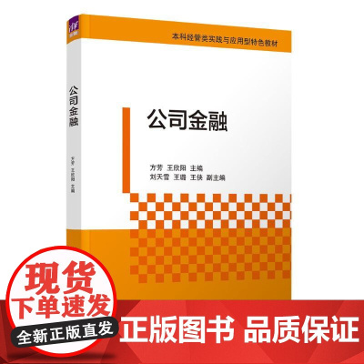 公司金融 方芳等著 9787302685852 清华大学出版社
