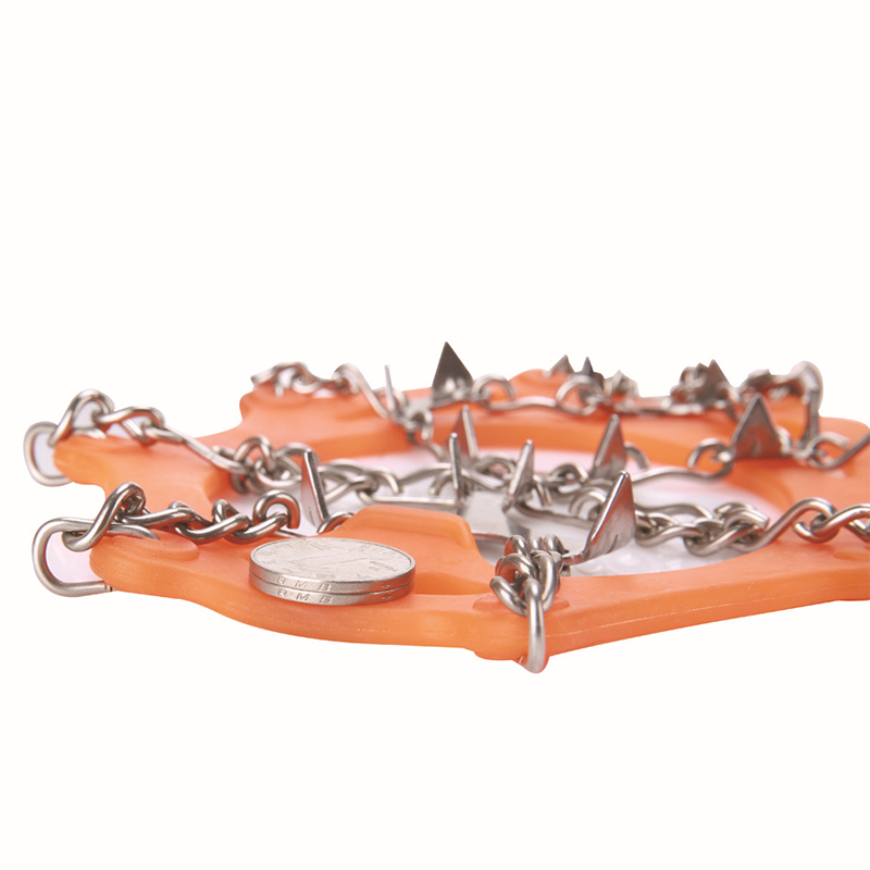 标楷 304不锈钢防滑链多齿冰爪 束缚带款 双