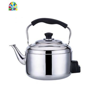 不锈钢电热水壶大容防干烧家用烧水壶电水壶鸣笛电茶壶4-5L6L7L8L FENGHOU 4升加厚电用(95cm电线)