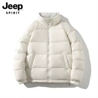 JEEP SPIRIT新款情侣羽绒服防风多袋大码时尚休闲男女羽绒外套