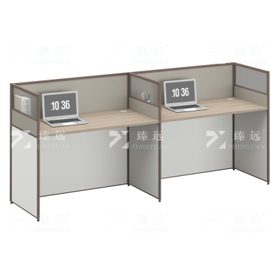 臻远 ZYGW-042职员桌办公桌屏风工作卡位 直排双人位