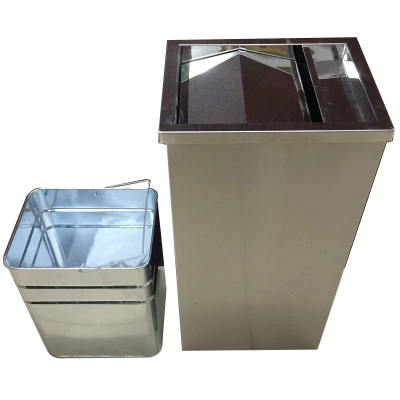 中电鼎润 ZDHT-E77 翻盖烟灰桶 (计价单位:个)银色