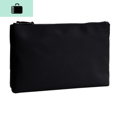 韩版手包经典手拿男女通用伞布小款收纳迷你手抓包男士零钱手机包NEW LAKE 黑色男士手拿包