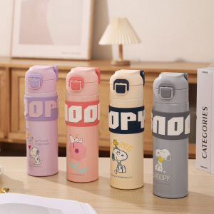 [补贴10%]史努比保温杯女生高颜值水杯316食品级不锈钢儿童水壶上学专用杯