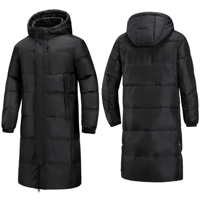 羽绒服男冬季中长款宽松舒适潮男女同款过膝连帽加厚保暖男士外套