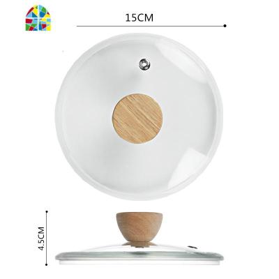 餐具透明玻璃锅可高温锅汤锅辅食煮面锅奶锅家用婴儿热奶锅单柄锅 FENGHOU 600ML大号锅盖