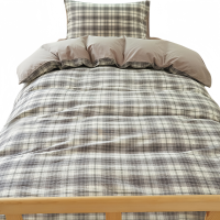 铭思沃床笠款三件套 0.9米床 灰格 套