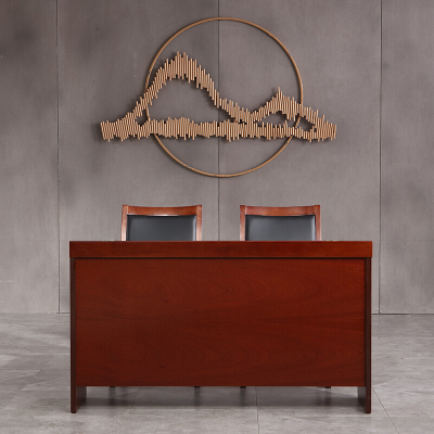 绵冠长条桌培训桌会议桌油漆实木贴皮听讲桌课桌