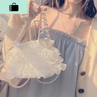 复古单肩手提仙女包2020夏天温柔斜挎仙气包包迷你水桶包搭裙子配NEW LAKE女斜挎包