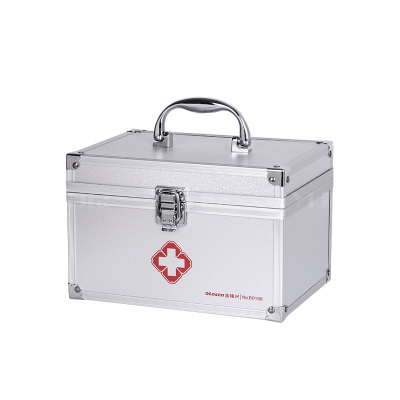 翌嘉YJ4122329 铝合金医药箱家用收纳箱应急医药箱 9寸 216*153*141