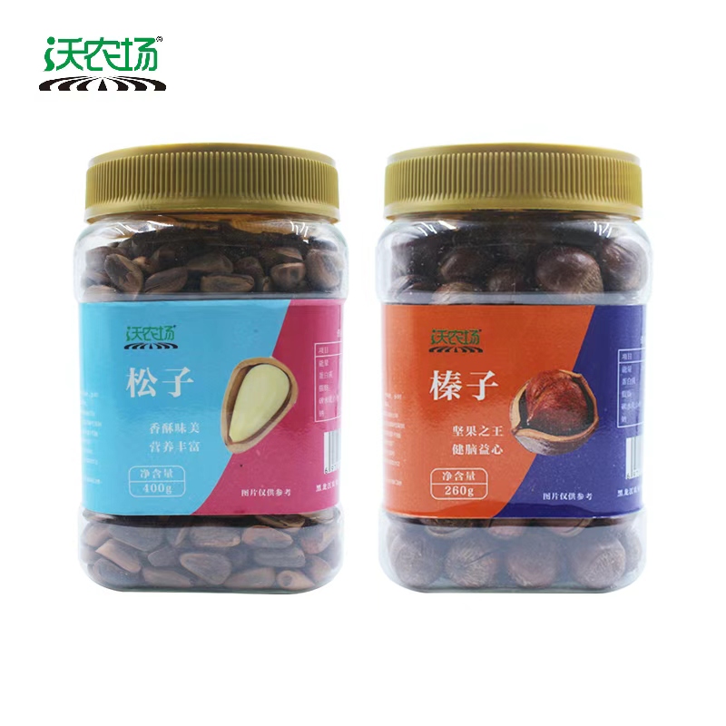沃农场榛子松子组合660g/组