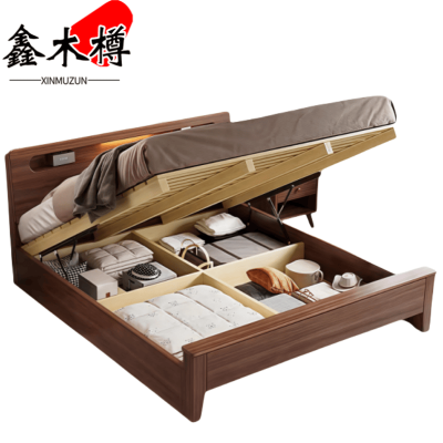 鑫木樽单人床120*200*91cm张