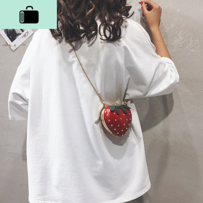 夏天迷你小包包女包新款2020个性百搭可爱水果包链条单肩斜挎包潮NEW LAKE女士单肩包