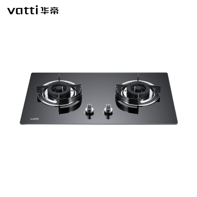 华帝 (vatti) JZT-B8203B燃气灶 4.2KW大火力 1级能效节能猛火灶 钢化玻璃台嵌两用双眼灶具