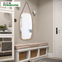 壁挂穿衣镜厅家用身镜半身镜移动贴墙试衣镜化妆镜竹