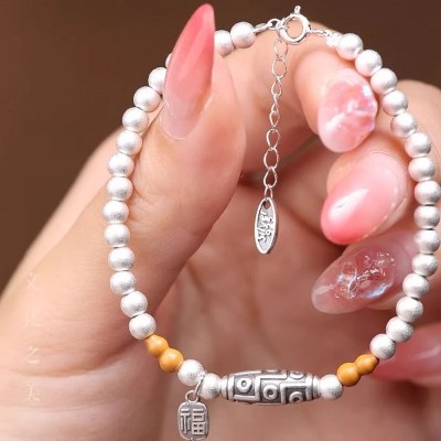 小众国风古法转运福牌民族风高级感轻奢个性百搭2025年新品手饰送女朋友老婆情人节七夕生日礼物