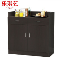 乐琪艺 茶水柜 黑胡桃色 80*40*90cm 个