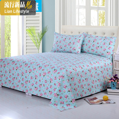 老粗布棉麻碎花双人床单棉2米床加厚单件宿舍单人1.5m亚麻睡单 三维工匠