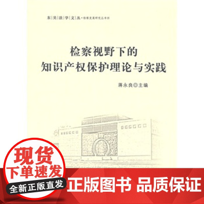 正版 检察视野下的知识产权保护理论与实践 蒋永良 9787562057086 中国政法大学出版社