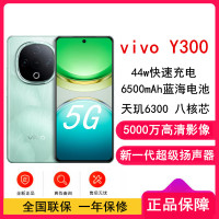 [全新]vivo Y300 青松 12GB+512GB 天玑6300 5G芯 6500mAh电池 44W充电 5000万高清影像 5G 手机