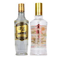 50度绵柔尖庄高光500ml+52度金剑晶品480ml*2瓶浓香型白酒组合装