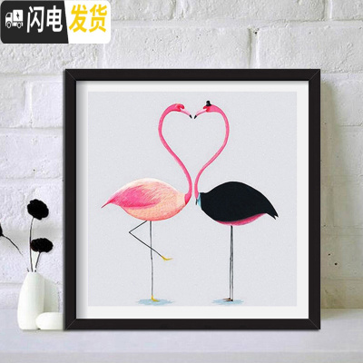 三维工匠十字绣新款客厅自己线绣小件满钻新手砖石画2019简单手 [画框外框尺寸55*55厘米仅适合线绣]联系客服备注颜色