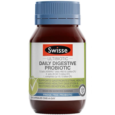 Swisse斯维诗成人肠道益生菌胶囊30粒/瓶 澳洲原装进口 守护肠道健康 调节调理 增强免疫 香港/保税随机发