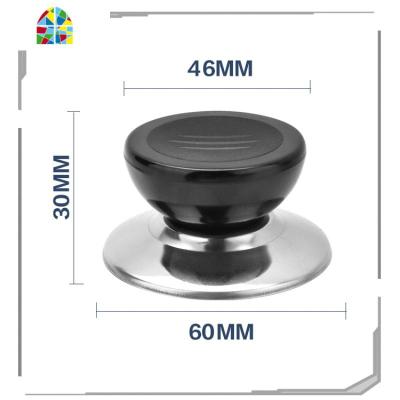 通用型锅盖把手锅盖顶帽锅盖头(大小孔锅盖) 不锈钢盖配件 FENGHOU 小三划(小孔通用)