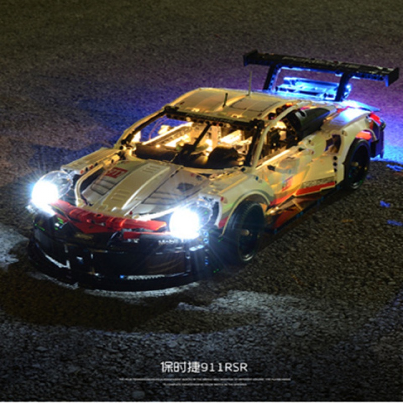乐高科技系列机械组保时捷911gt高难度积木改装拼装赛车模型 玩具