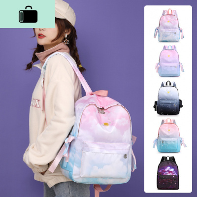 初中生书包女ins风韩版高中大学生学院风校园简约森系背包双肩包NEW LAKE