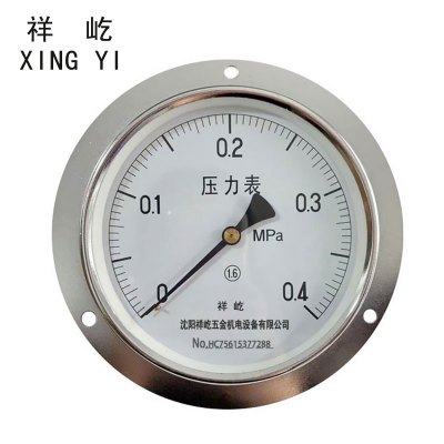 祥屹+轴向带边压力表检测定制型+Y150ZT +块