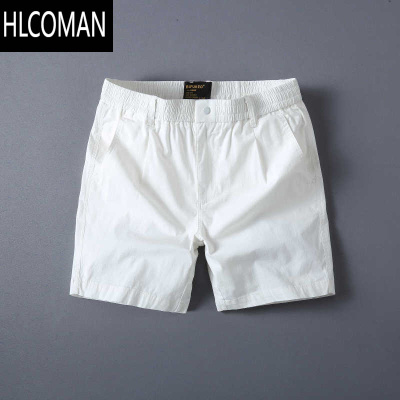HLCOMAN男士速干弹力短裤夏季痞帅运动裤潮牌直筒沙滩裤四分工装短裤