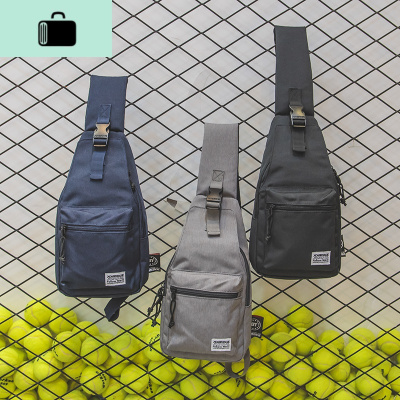 街头时尚男士胸包多功能斜挎包潮流休闲单肩包运动帆布邮差包背包NEW LAKE男士腰包