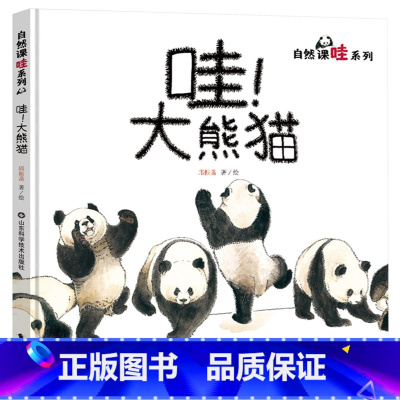哇!大熊猫 精装 [正版]哇!大熊猫精装绘本图画书关于国宝大熊猫的儿童科普图画书让孩子学会用艺术的视角看自然山东科学