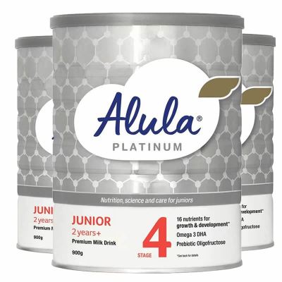 3罐装澳洲直邮新包装原装进口 澳洲氏S26 alula铂金装婴幼儿奶粉4段2+段(2岁以上)900g 爱羽乐