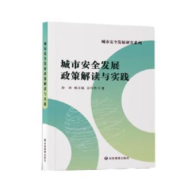 醉染图书城市安全发展政策解读与实践9787502095659