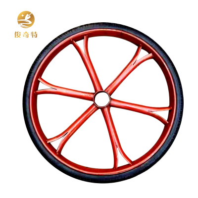 俊奇特 工地手推车梅花钢圈实心轮子 80*2.5cm 26*2 1/2 套