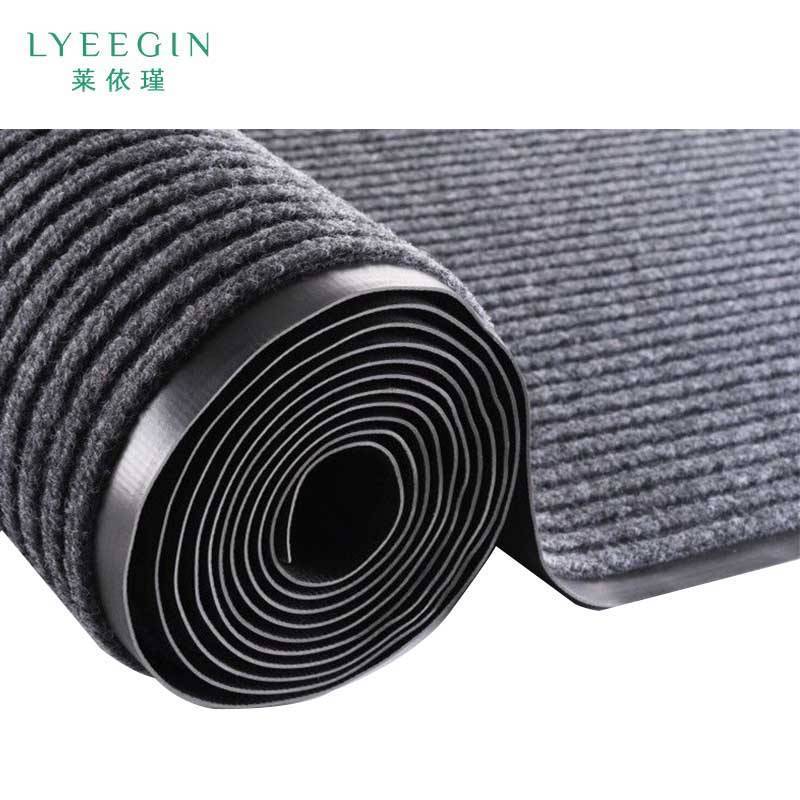 莱依瑾 LYEEGIN 双条纹 地毯 灰色1.8米宽(需要几米拍几米) 米