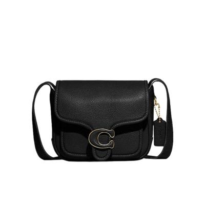 COACH女子单肩包 经典精致百搭TABBY徽标纯色翻盖牛皮耐用休闲斜挎包女