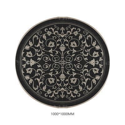 翌嘉YJ40802125 客厅沙发地毯免洗可擦圆形地垫