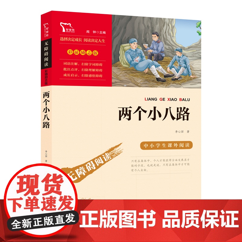 正版书籍 两个小八路 红色经典故事 青少年爱国主义教育读本 中小学生课外阅读 无障碍阅读 彩插励志版 新老版本随机发货