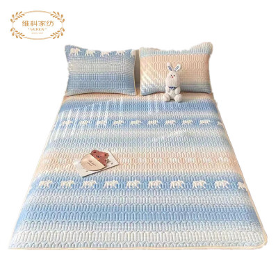 维科-乳胶冰丝凉席三件套-天空之境