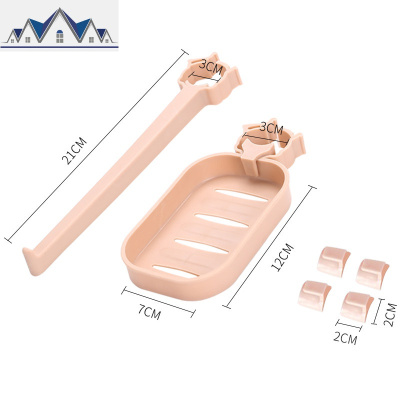 厨房水龙头置物架水池抹布挂架海绵沥水架浴室毛巾收纳架子可旋转 三维工匠