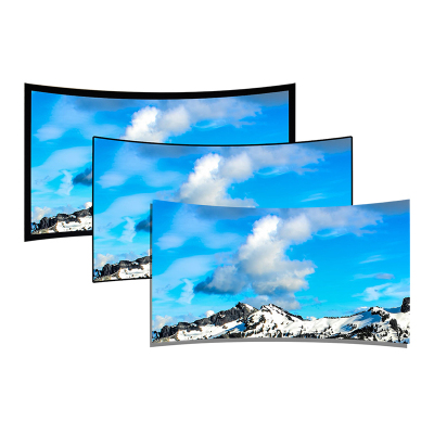 经科JK弧形画框幕布中边框H3-LLR/CW2长焦抗光幕96寸16:10投影幕1.0倍增益