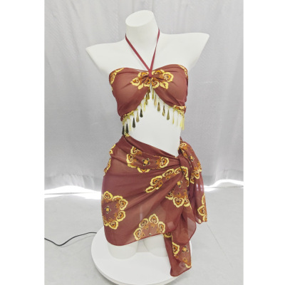 长夜漫漫情趣内衣飞天舞姬异域风情烫金抹胸情趣制服古风汉服1528