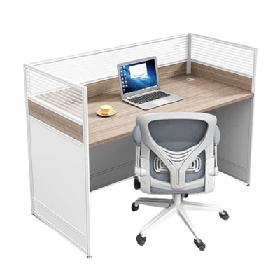 铭威盾职员办公桌椅组合简约现代屏风卡座工位隔断式财务工位桌子单人位+椅