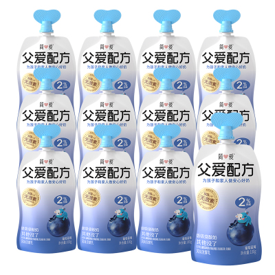 简爱酸奶 父爱配方100g(2%糖)100g*12袋(3-7天内发货)