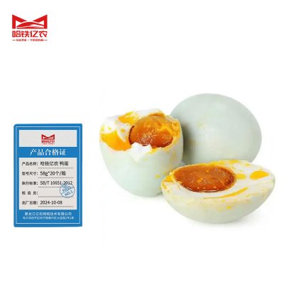 哈铁亿农 鸭蛋58g*20个/箱